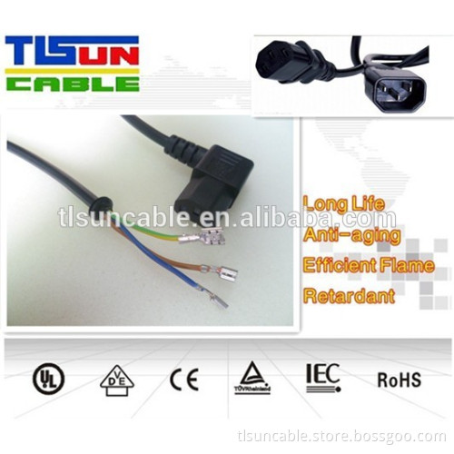 AC computer 3core power cord cable flat wire